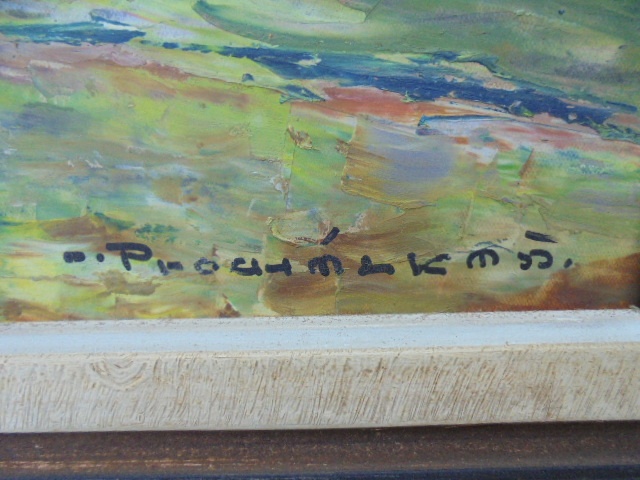 OBRAZ OLEJ NA KARTONU-SIGNOVANÝ - 4