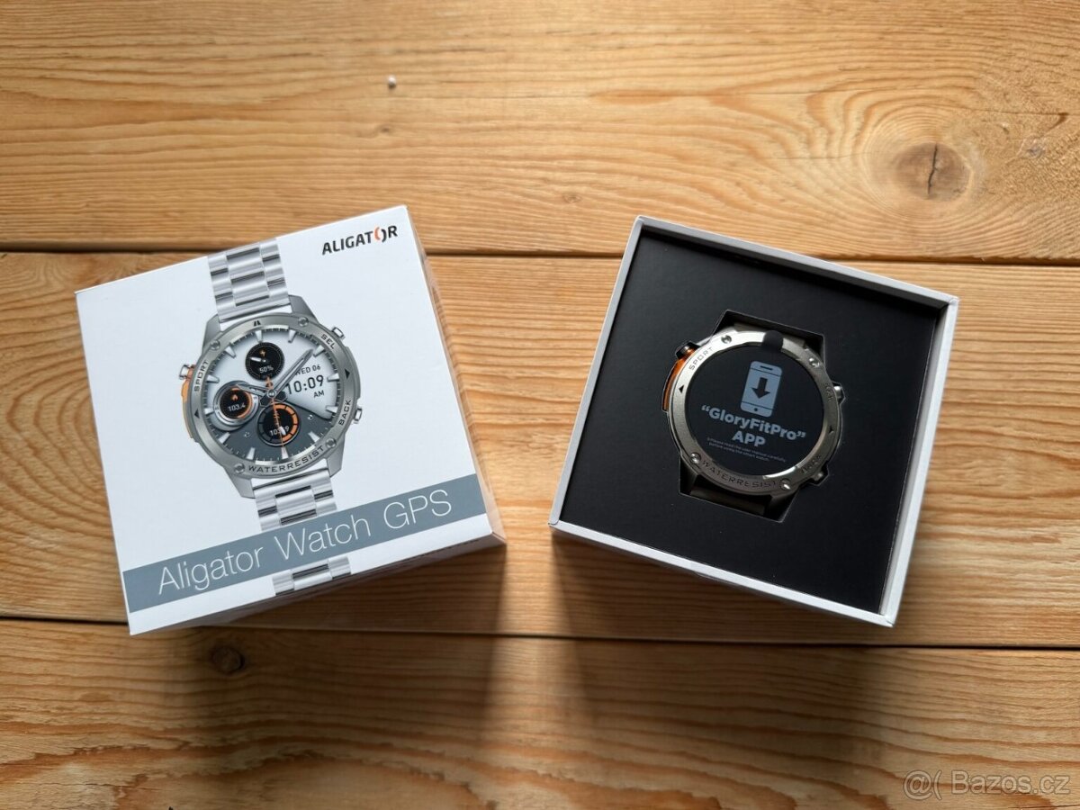 Aligator Watch GPS, černá verze, 2 řemínky. Nové. - 4