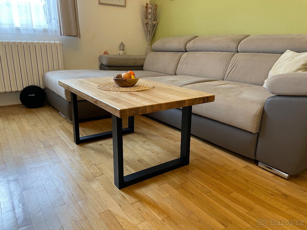Prodám industriální konferenční stůl český dub, top kvalita - 4