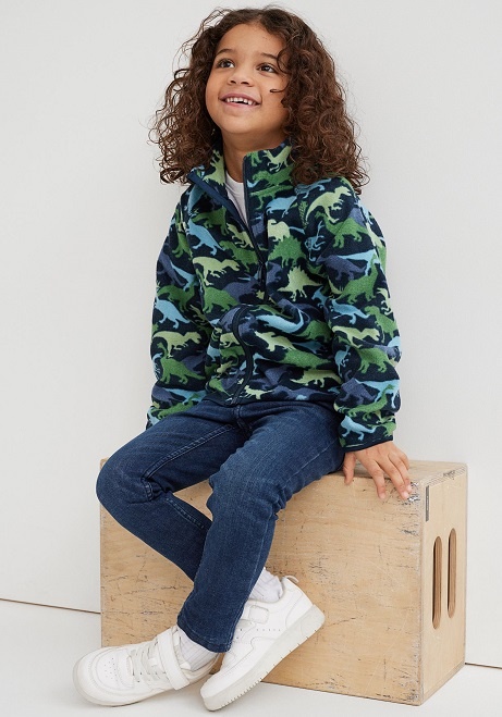 ☘️ DINOSAUŘÍ MIKINA H&M fleecová vel. 134/140 ☘️ - 4