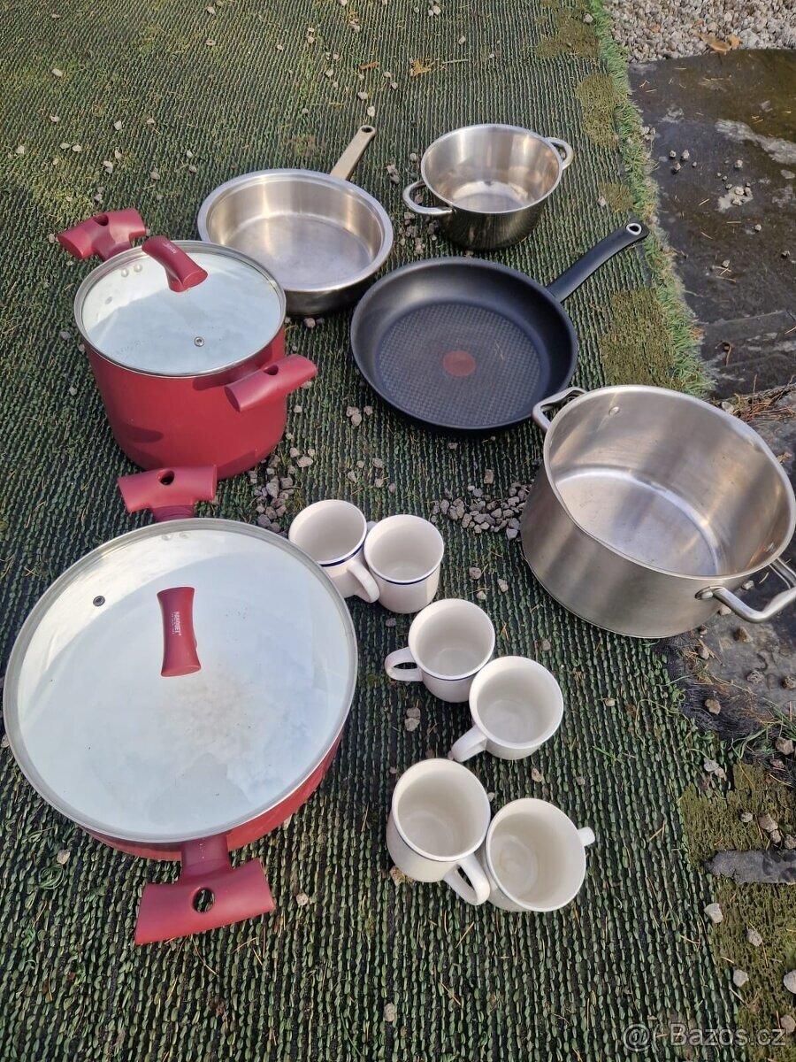 Nádobí - hrnce pánev hrnky - 4