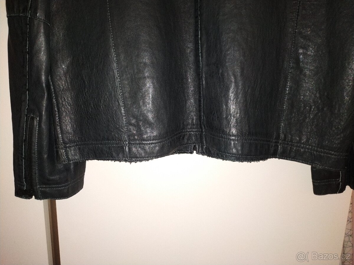 Kožená bunda/ nová/unisex/oversize - 4