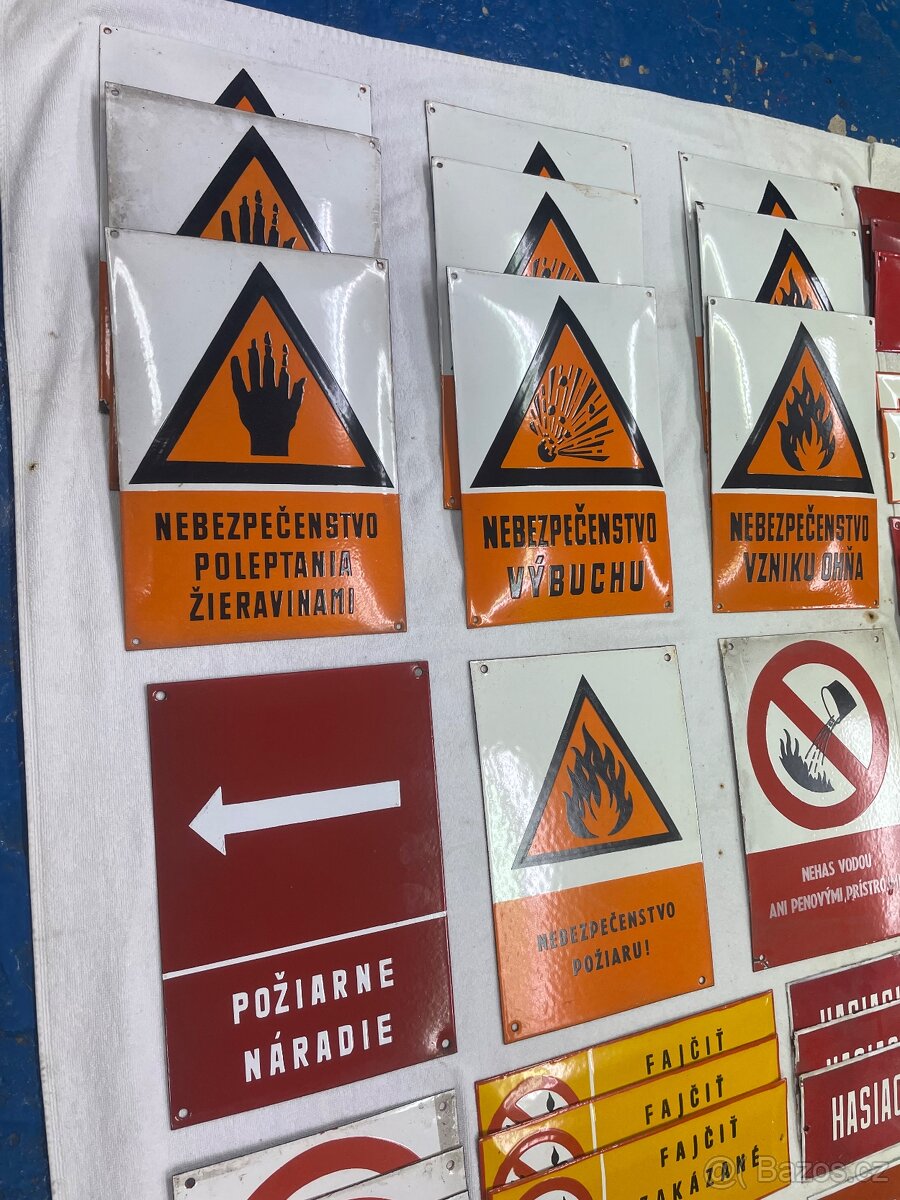 Stara smaltovana plechova cedule ČSSR - 4