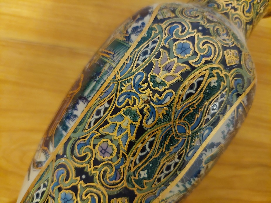 Nová váza starožitného vzhledu s čínskými výjevy - SLEVA - 4