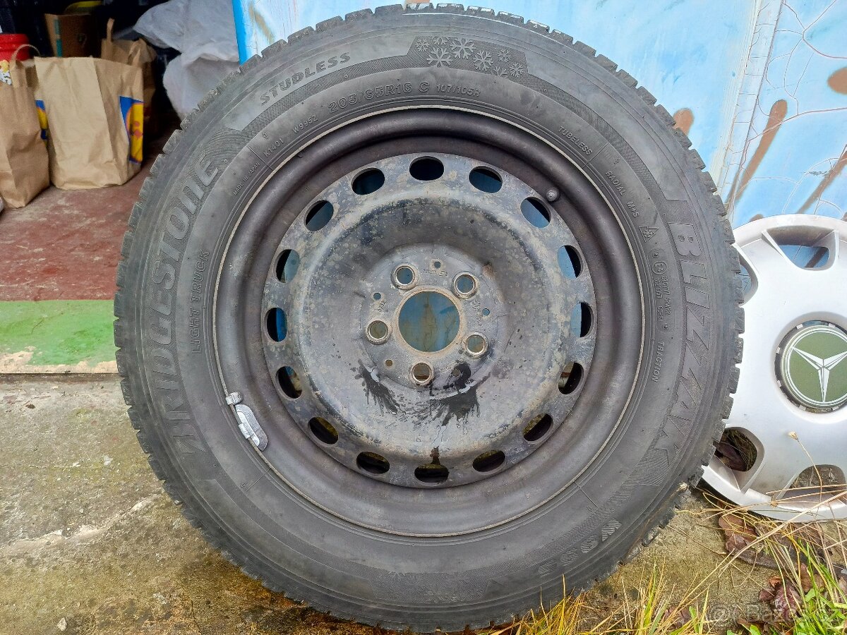 Zimní kola na plechu pro MB Vito 205/65 R16 C 107/105R - 4