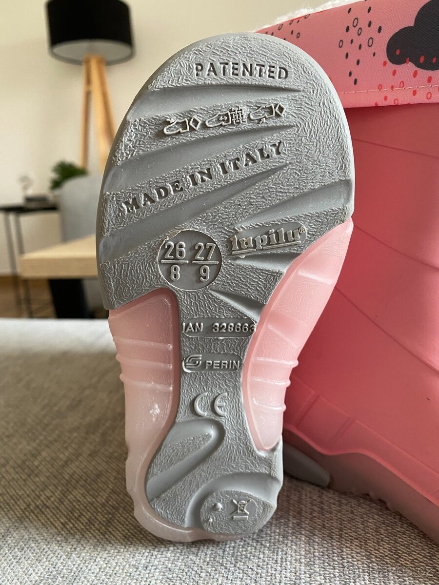 Dívčí vyteplené gumovky 26/27 - 4