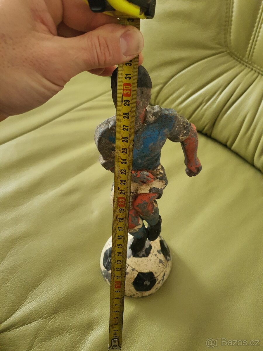 rarita starožitný předválečný fotbalový pohár - 4