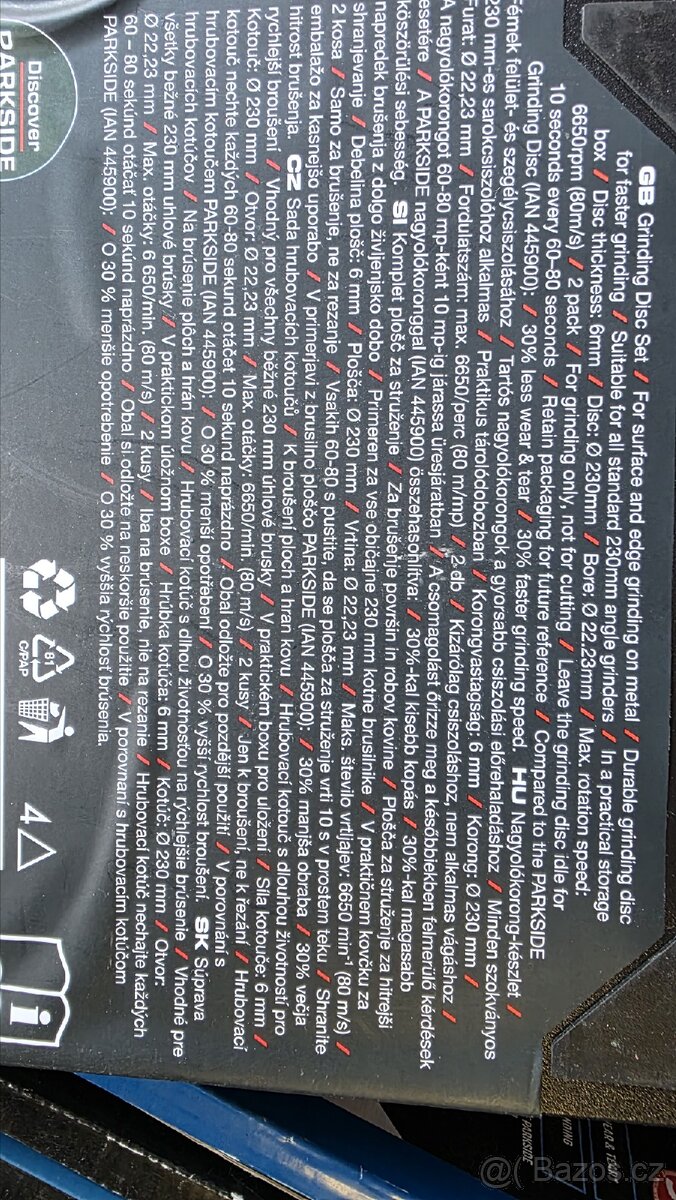 Kotouče do brusky, flexi 230mm - 4