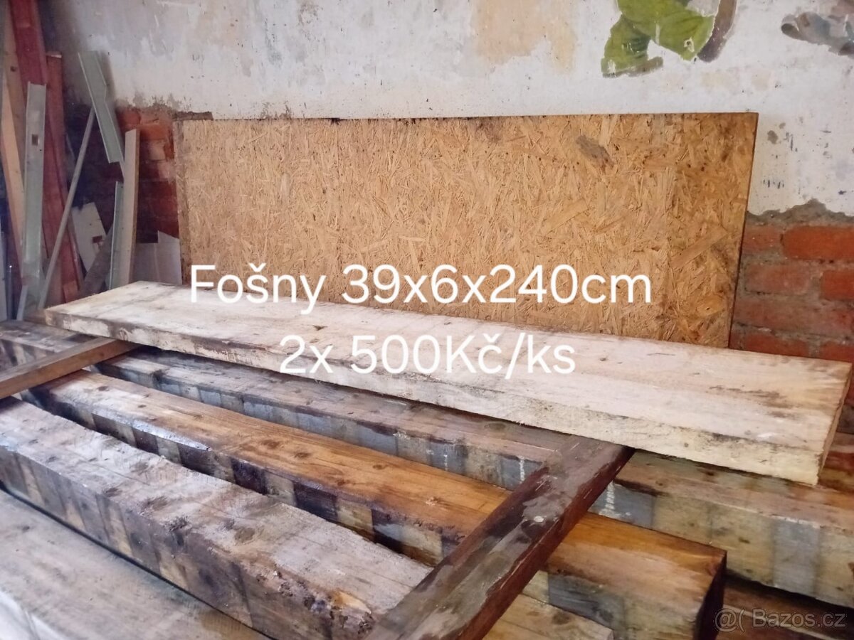 Prkna,fošny,trámy,levně - 4