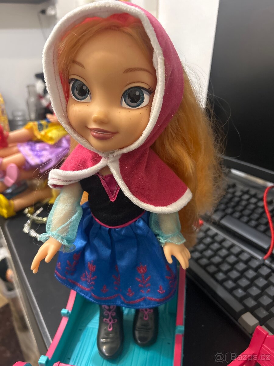 Anna a Olaf na saních originál-40 cm - 4
