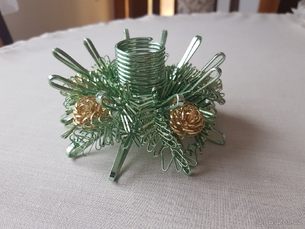 Vánoční svícen retro - 4