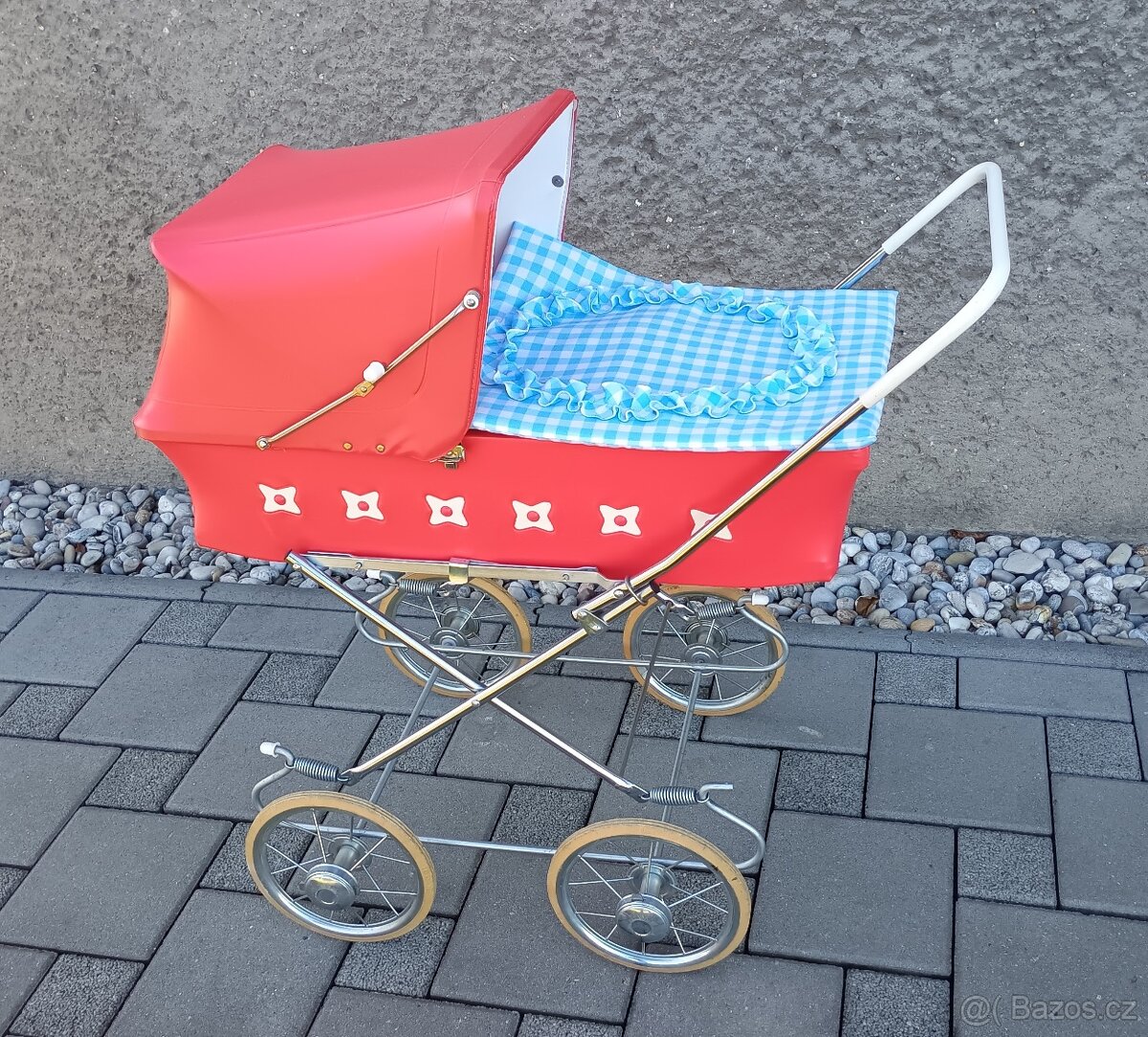 Kočárek s panou - retrohračka - 4