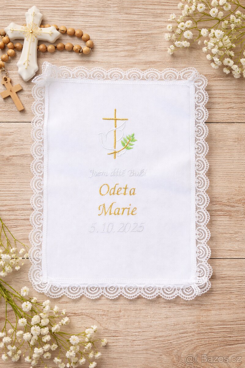 Křestní rouška na přání - 4