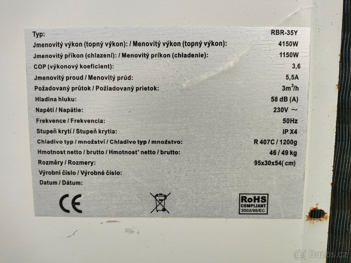 Tepelné čerpadlo k bazénu - 4