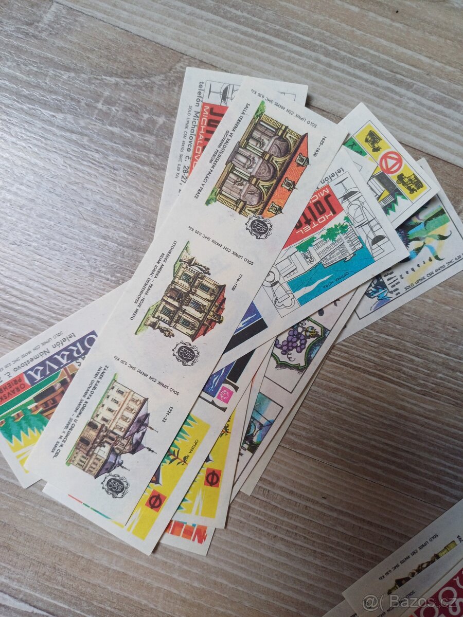 Staré zápalkové nalepky,etikety - 4