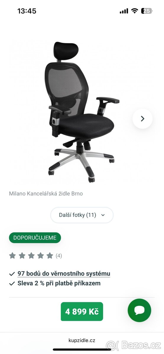 kancelářská židle Milano - 4