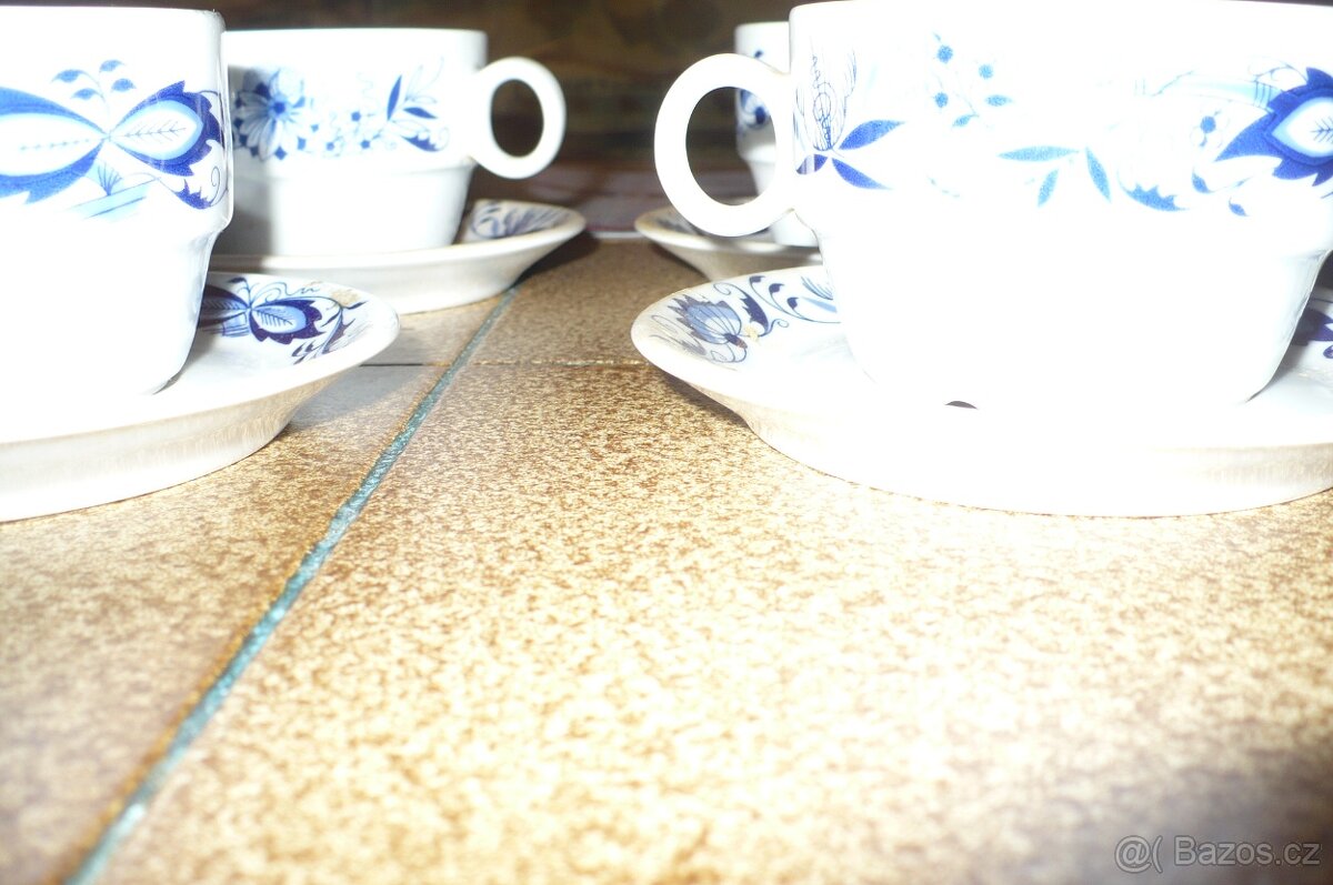 kávová / čajová / souprava cibulák - 4