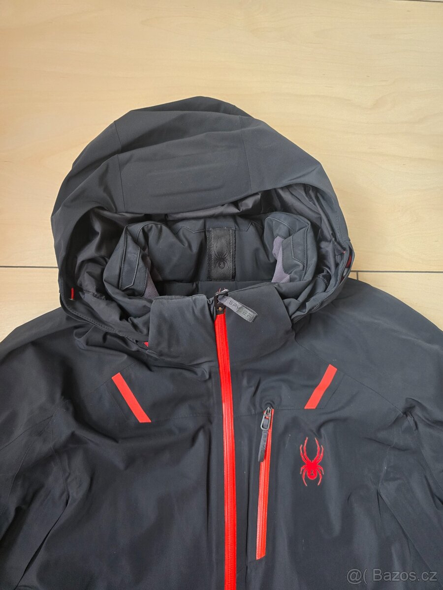 Pánská černá lyžařská bunda Spyder vel. XL - 4