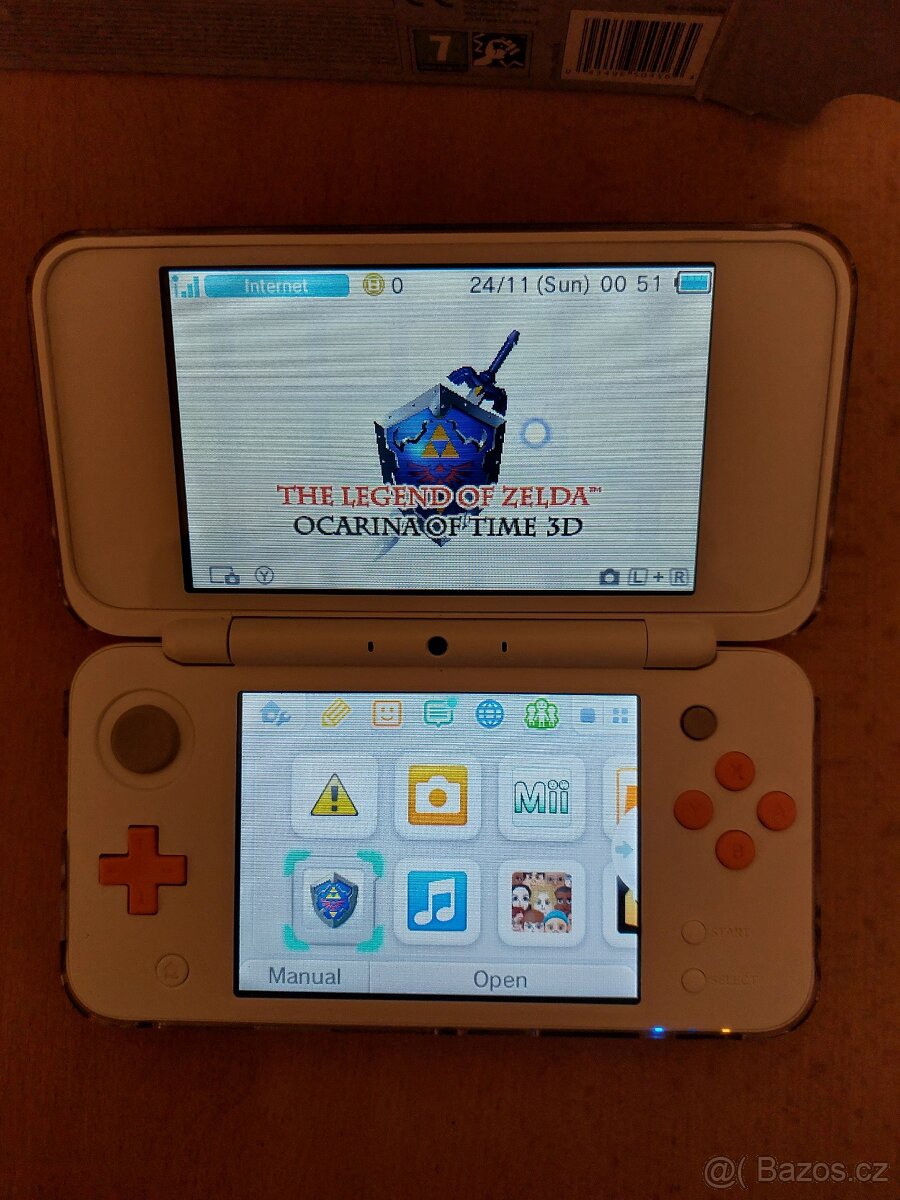 Nintendo 2DS XL + 3 hry + Emulační karta na free hry - 4