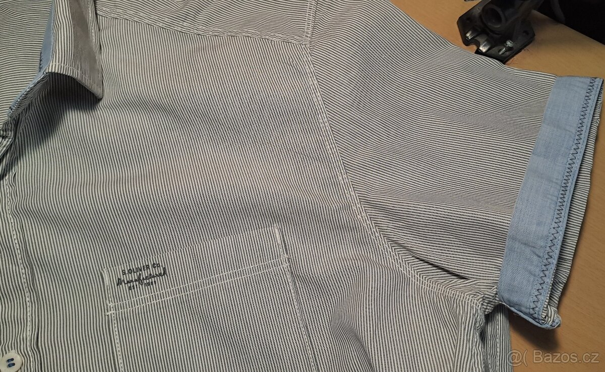 Pánská košile s proužky s.Oliver/M/2x57cm - 4