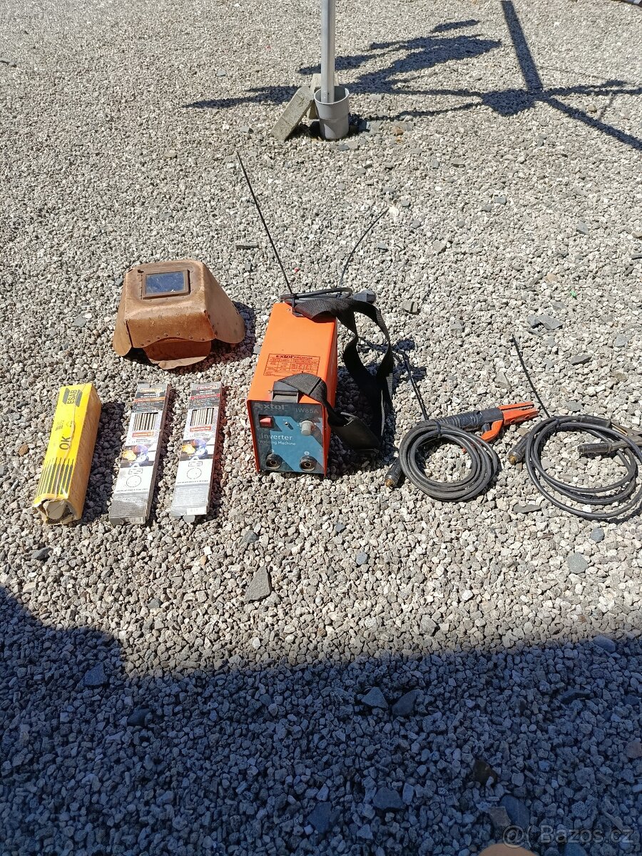 svařovací set – Extol Premium 85A + elektrody + kukla - 4