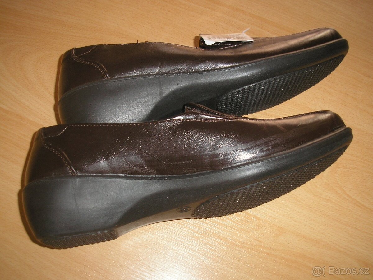 Hnědé mokasíny vel.38 - 4