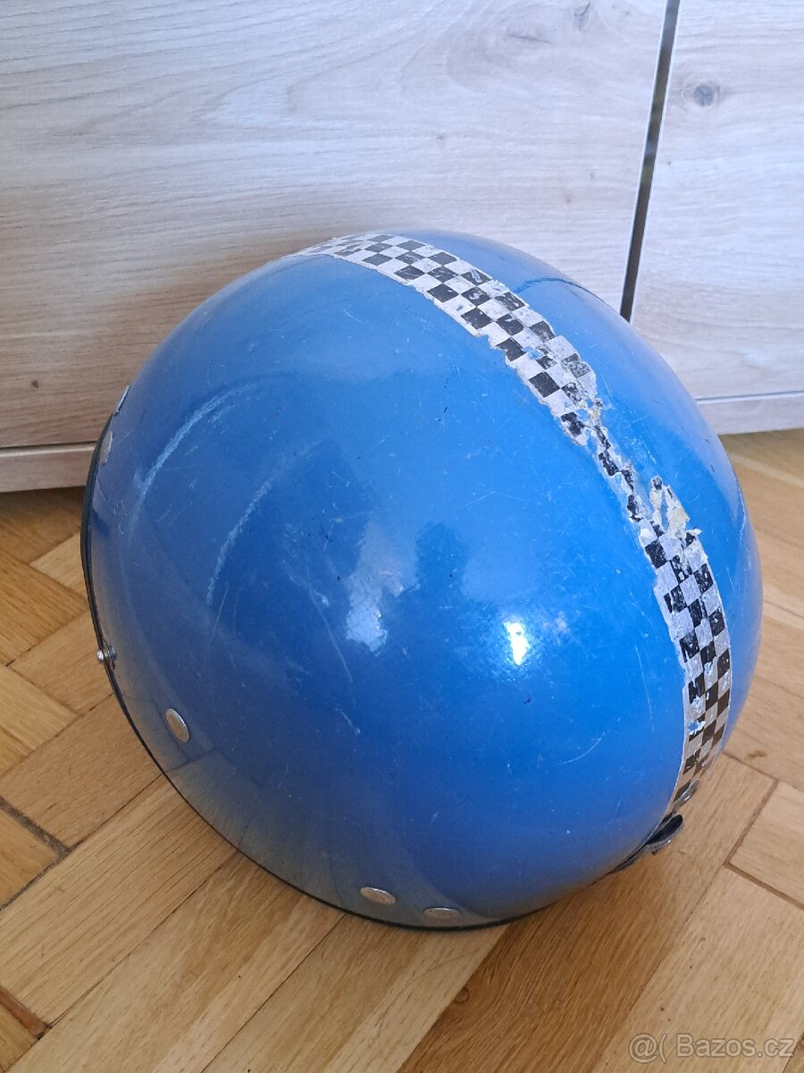 Přilba na veterána, retro přilba- CASSIDA SPORT- modrá - 4