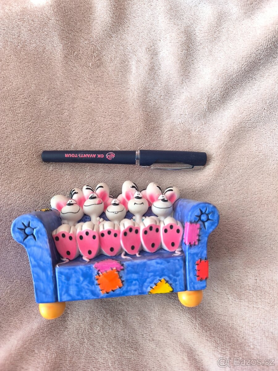 Keramická kasička Diddl Spardose Sofa, vintage - 4