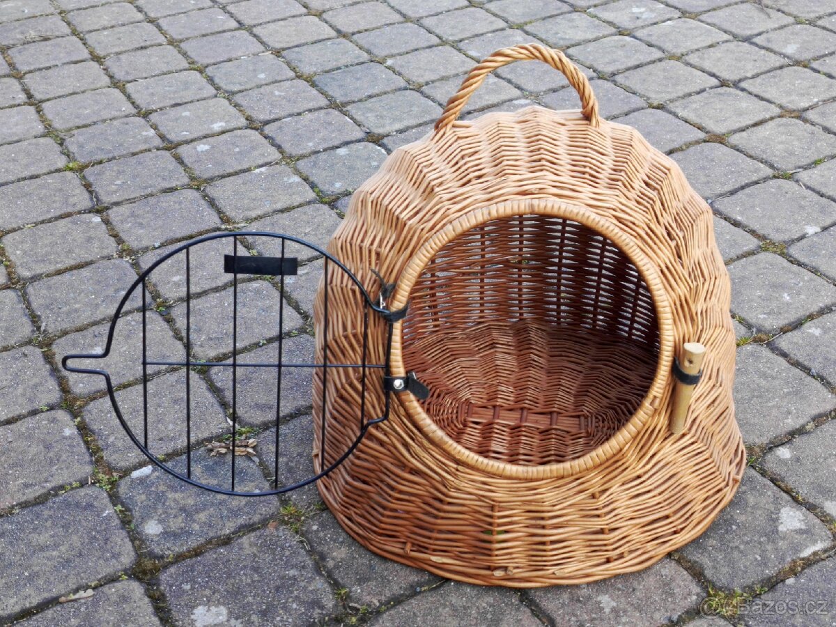 Proutěná přepravka na kočky - 4