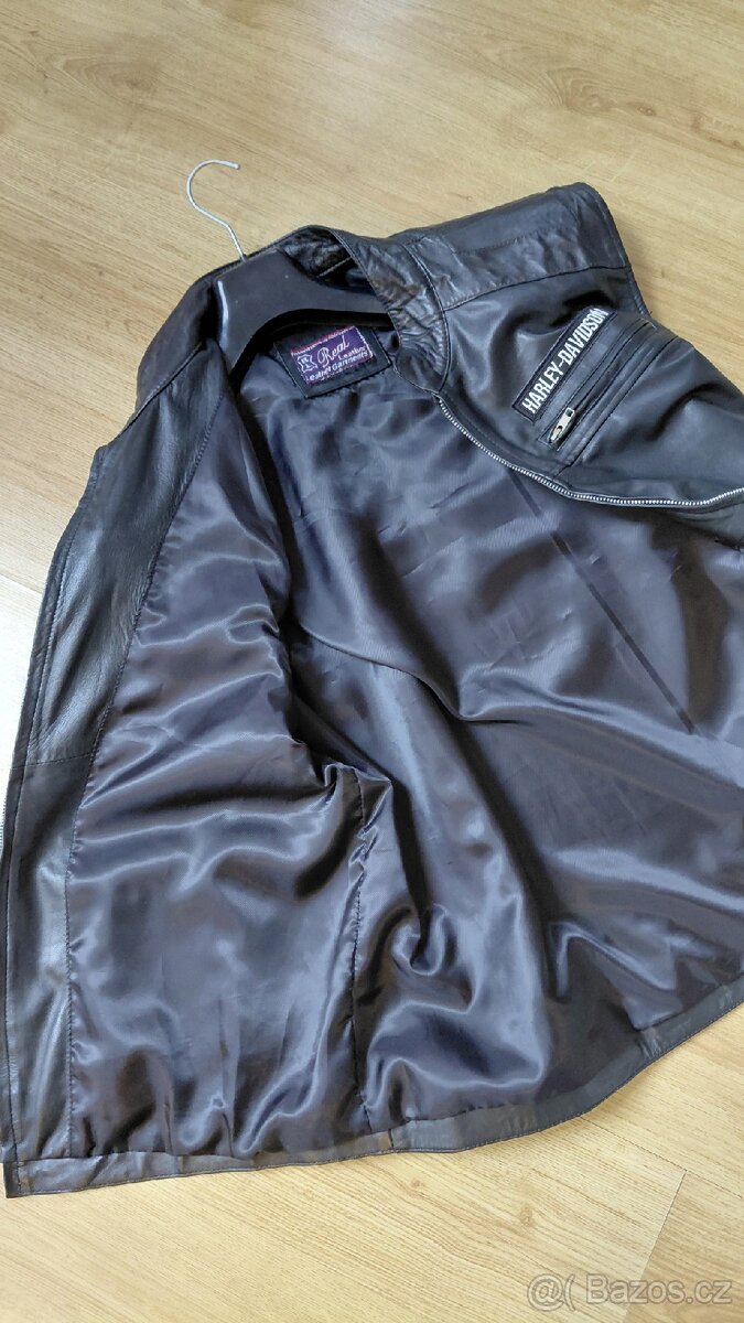 Kožená vesta s logem Harley Davidson - 4