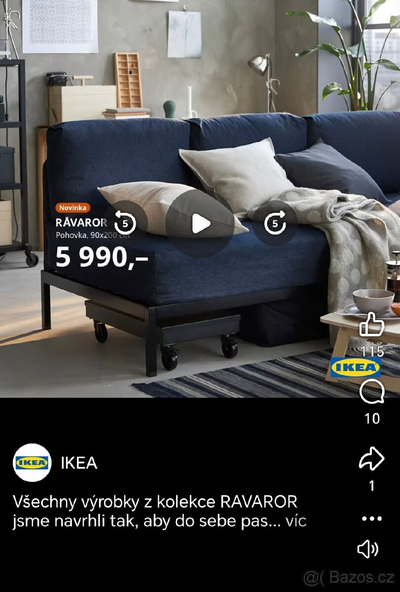 Pohovka IKEA Ravaror - 4