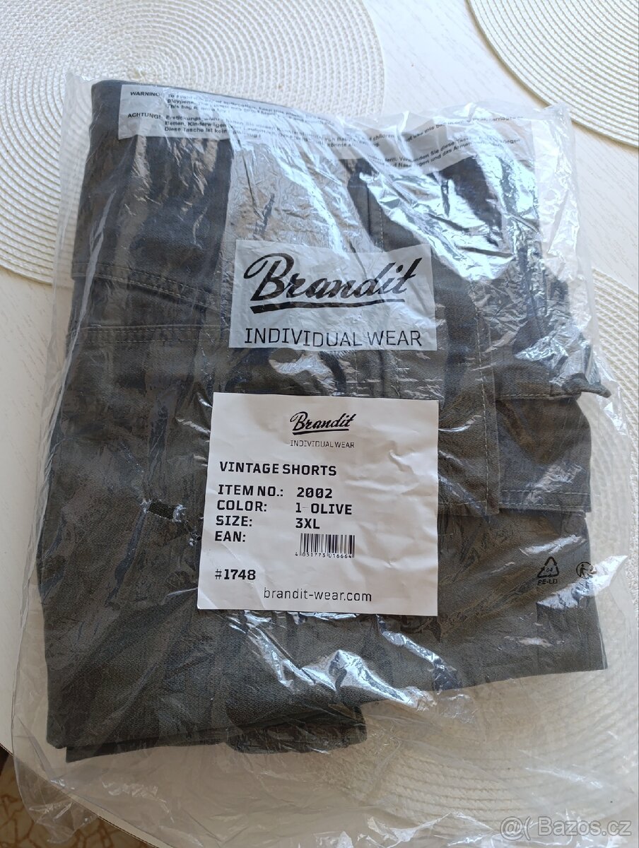 Kraťasy BRANDIT, 3XL oliva. - 4