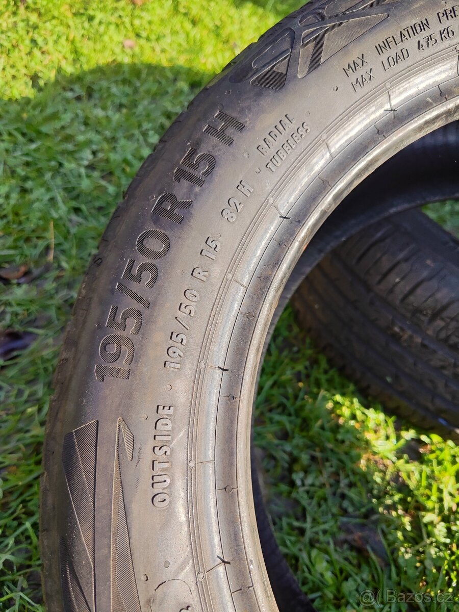 2 letní pneumatiky Continental 195/50/15 5,5mm 2020 - 4