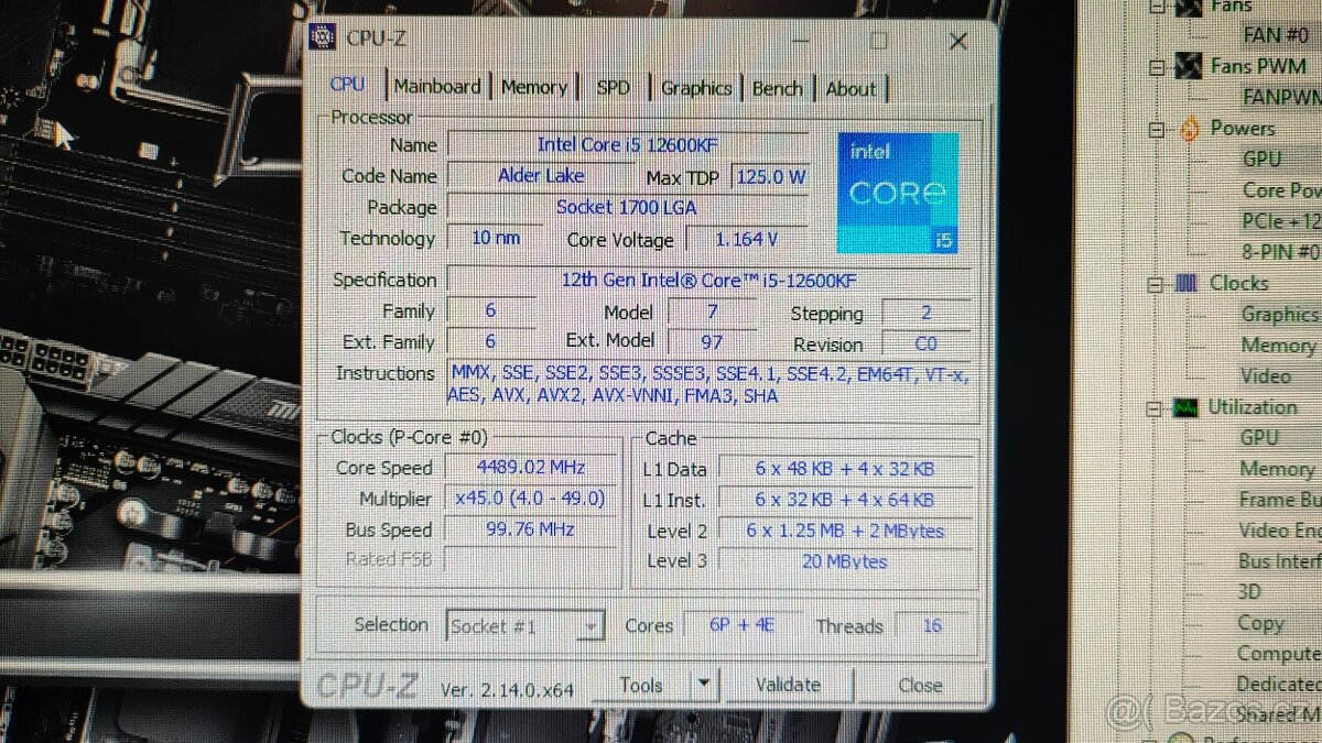 Intel Core i5-12600KF - 4