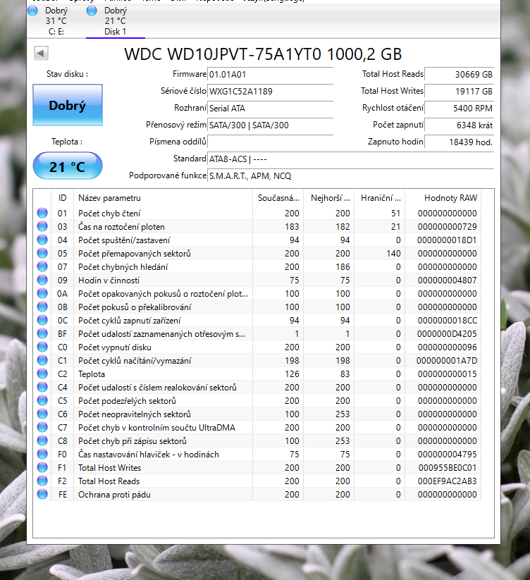 2x 1TB HDD Sata do Notebooku. Za oba : 550kč. - 4