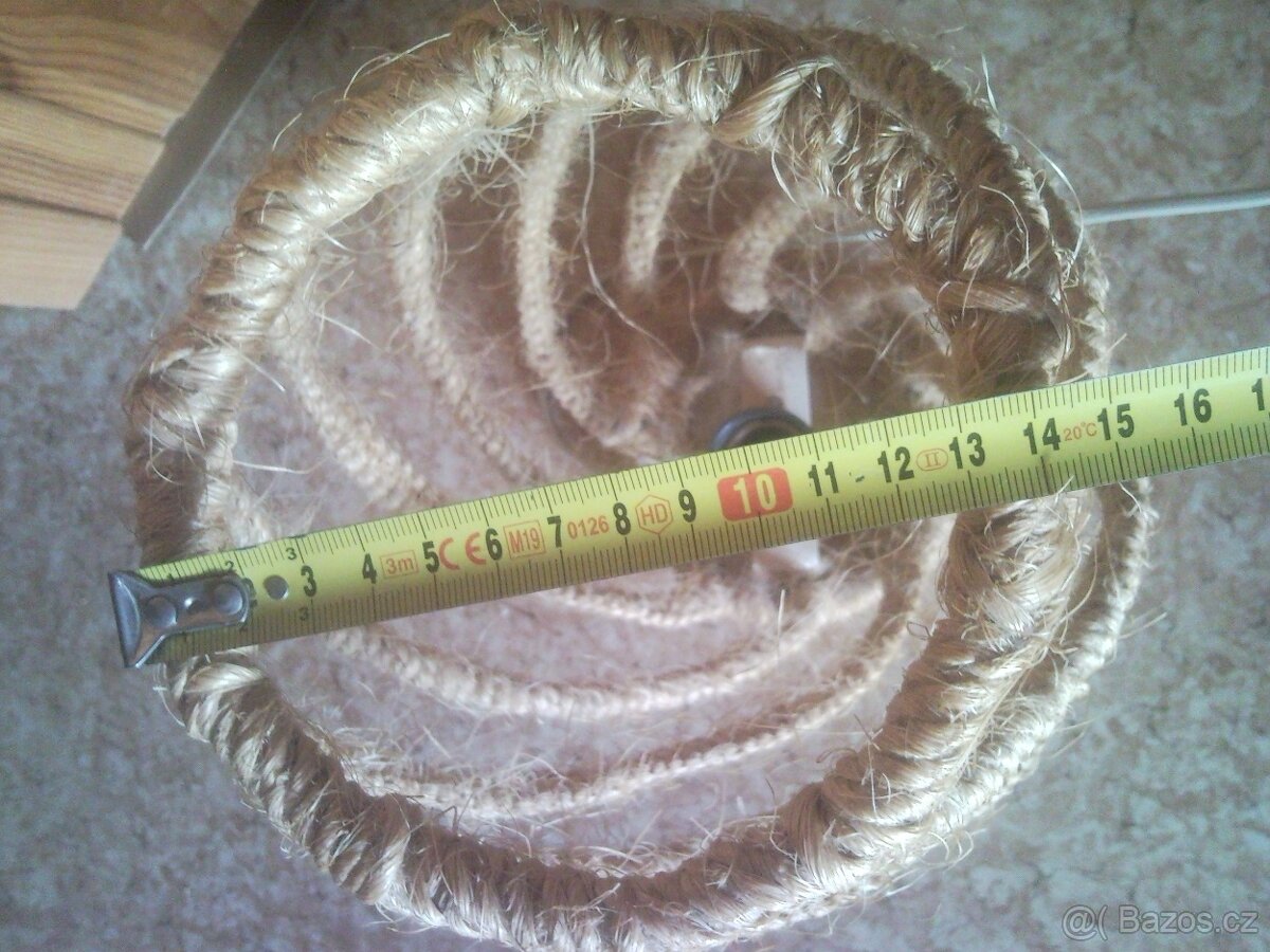 LAMPA ZÁNOVNÍ DRHANÁ ZE SISALOVÉHO PROVAZU - 4