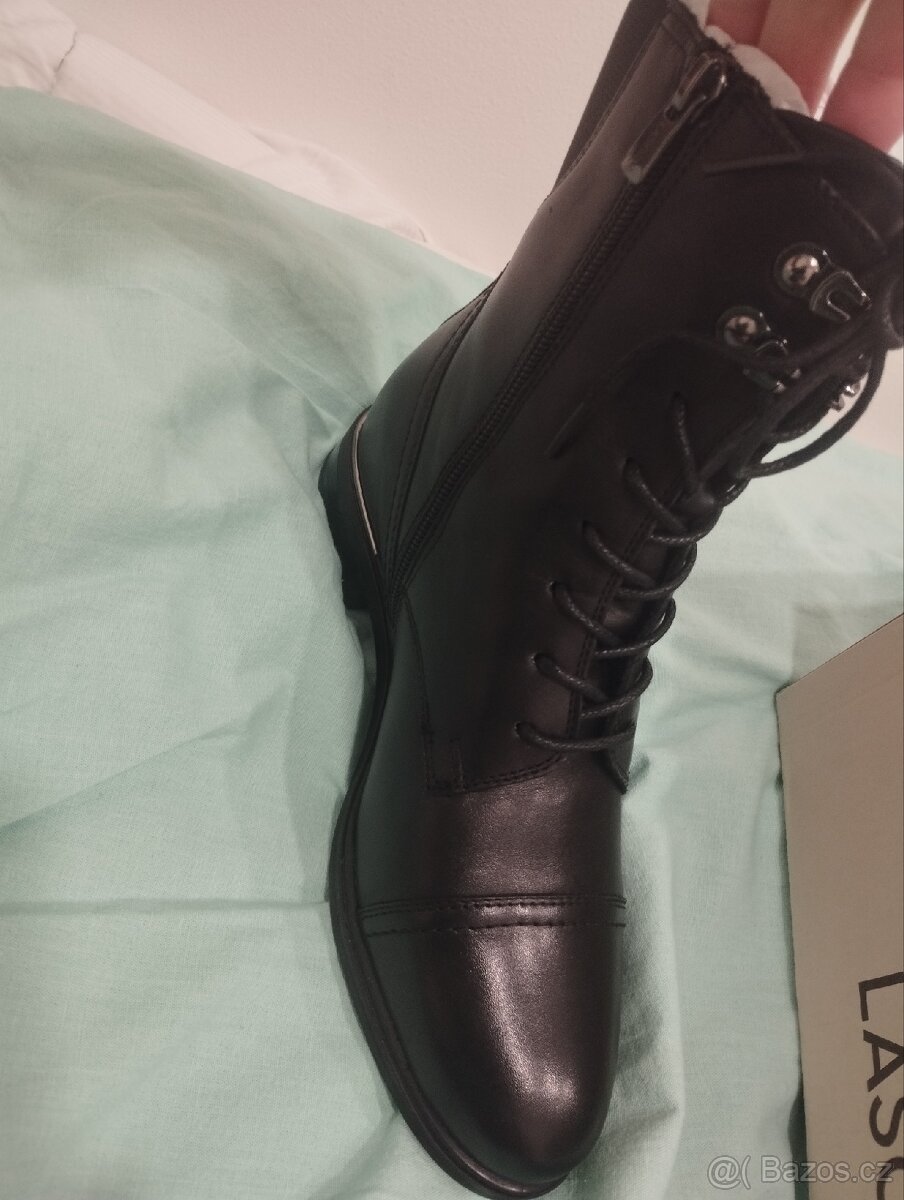 Kožené boty vyšší nové Lasocki - 4