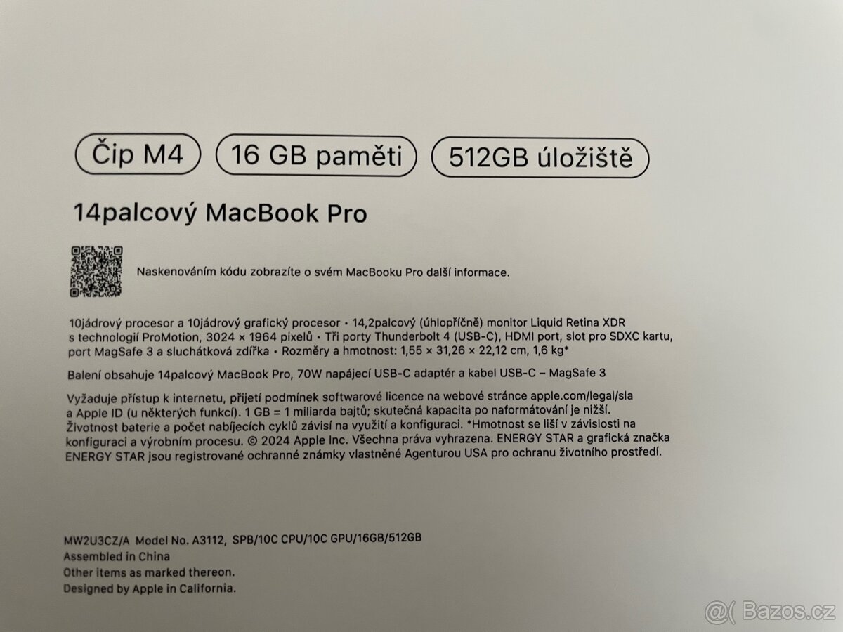NOVÝ APPLE MACBOOK PRO 14” 2024 - 4