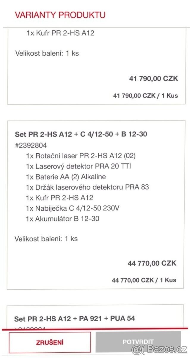 Rotační laser HILTI PR 2 HS - 4