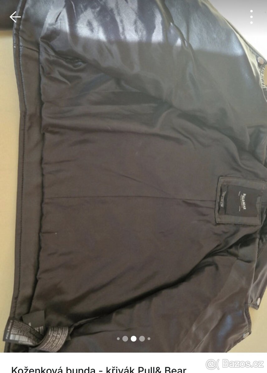 Koženková bunda křivák vel.S - 4