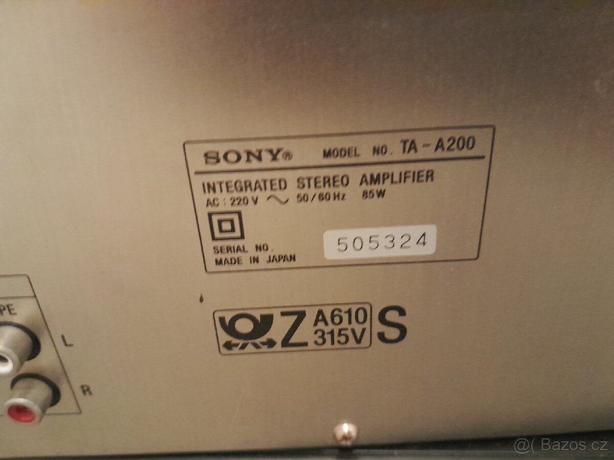 Zesilovač Sony TA-A200 - 4