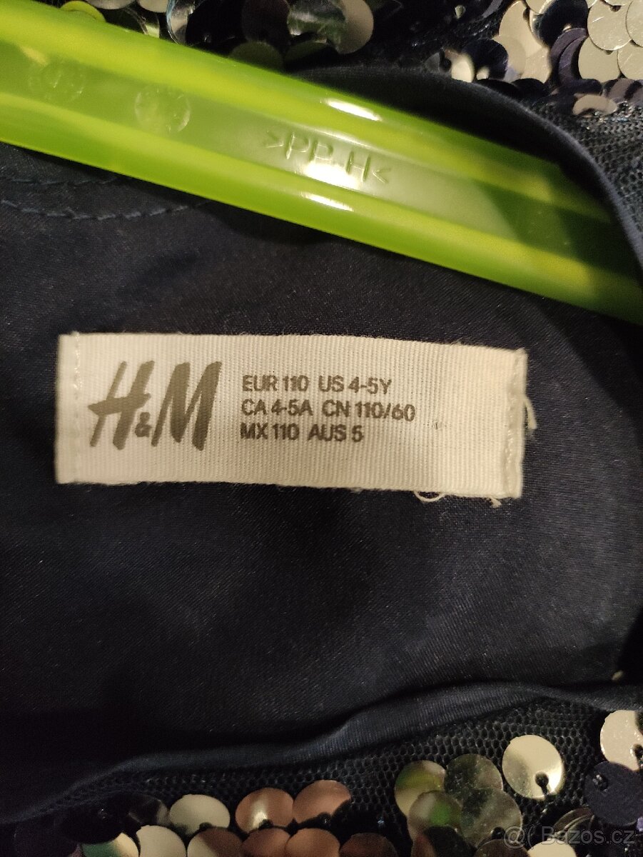 Dívčí společenské šaty s flitry - 4