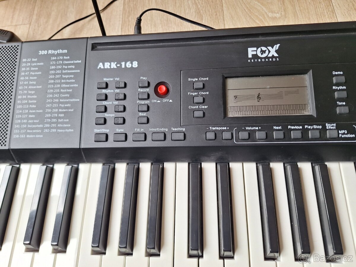 Elektronické klávesy FOX Ark -168 - 4