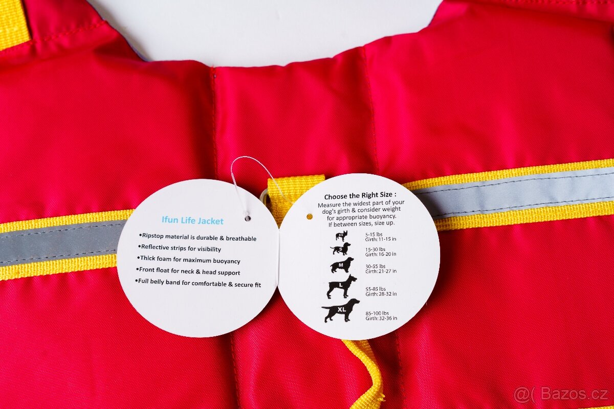 Plavací vesta pro psíka - 32cm - NOVÁ - 4
