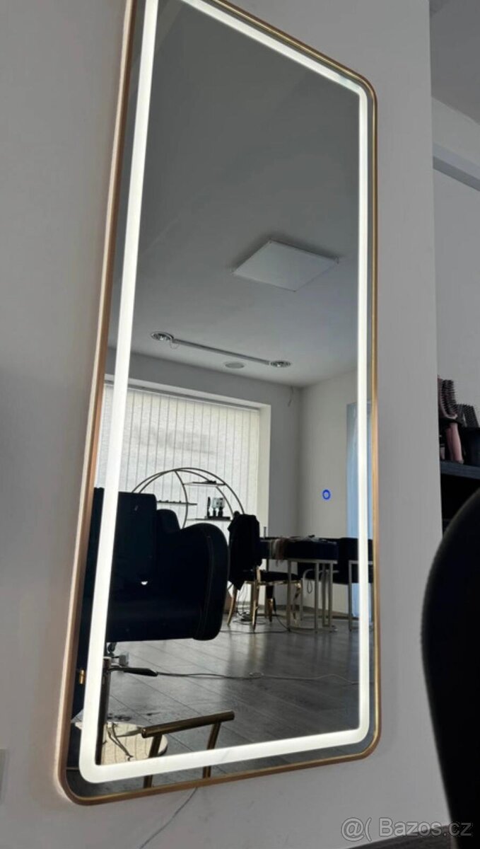 Zrcadlo 170x70 kadeřnické se svetlem - 4