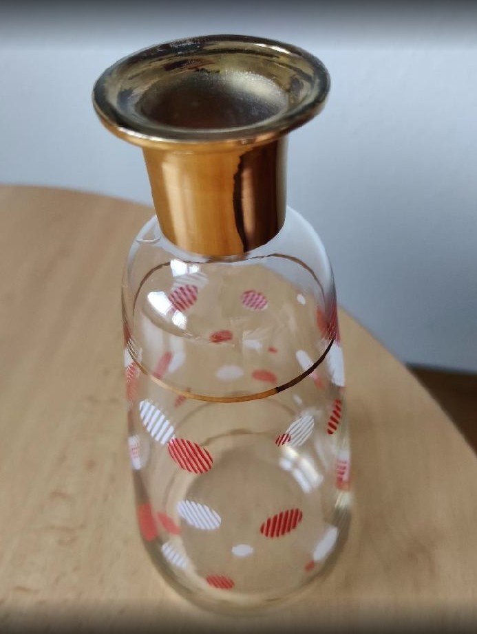 retro čs. skl. karafa v brusel. stylu BOROCRYSTAL - 4