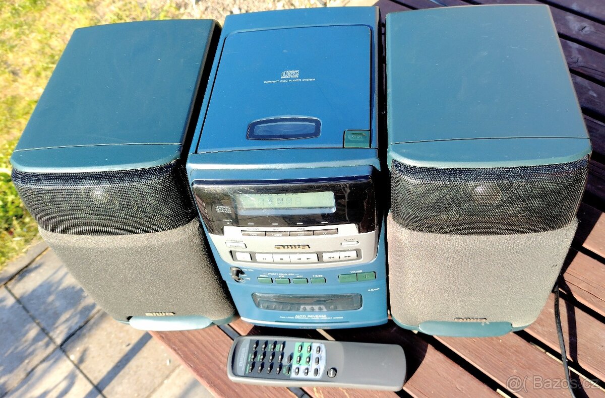 Mini HiFi věž AIWA LCX-300 s dálkovým ovladačem. - 4