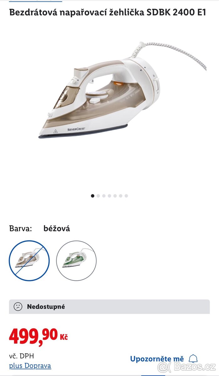 Bezdrátová napařovací žehlička - 4