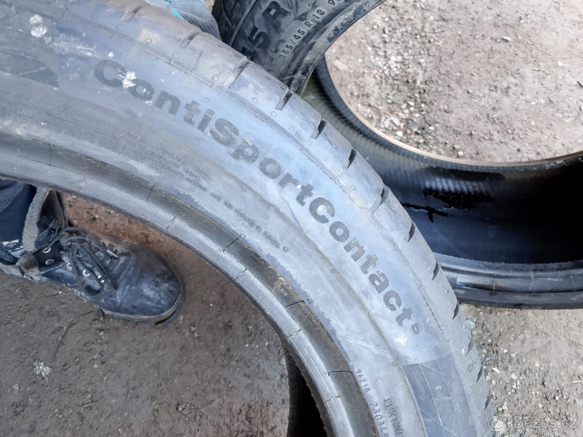 245/45/18 96w Continental - letní pneu 2ks - 4
