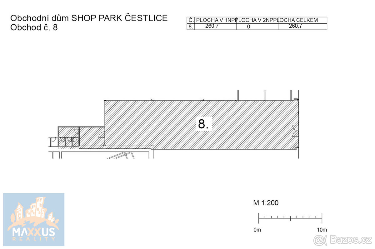 Pronájem obchodních prostor/showroomu (260,7 m2), SHOP PARK - 4